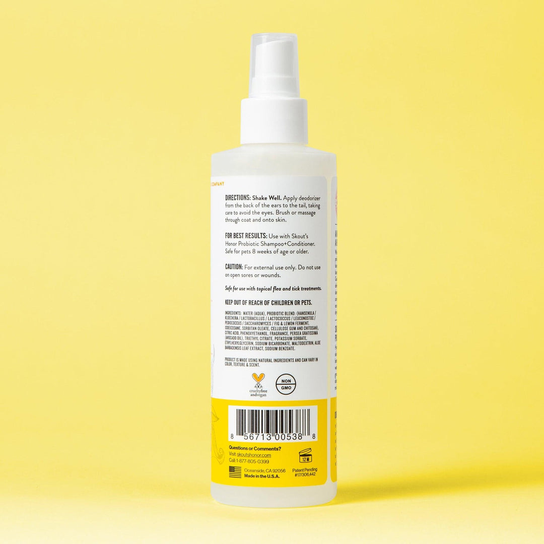 Probiotic Deodorizer Spray for Dogs & Cats (Honeysuckle)