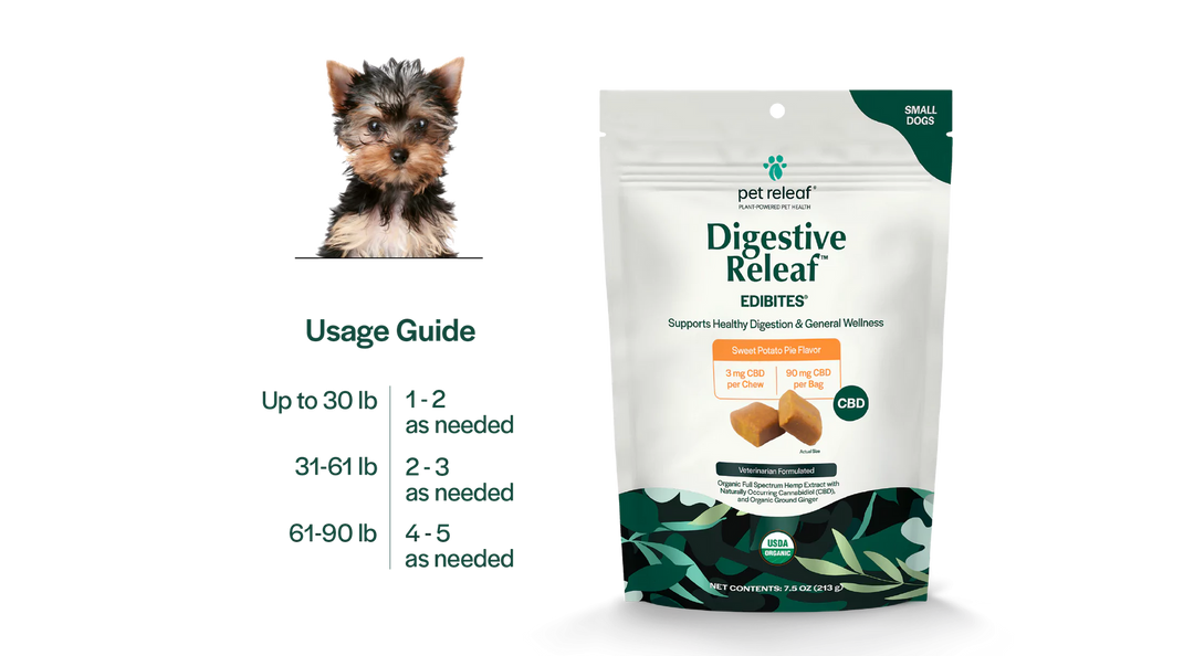 Digestive Releaf CBD Edibites For Dogs – Sweet Potato