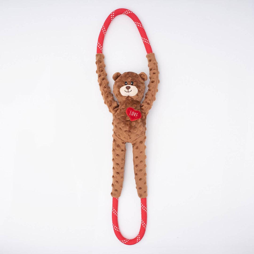 Valentine's RopeTugz® - Bear - Plush Dog Toy