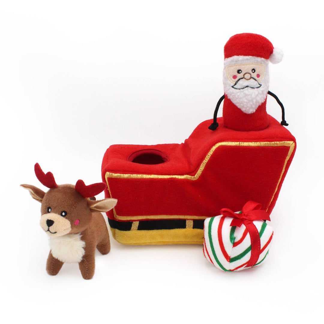 Santa's Sleigh - Plush Burrow Toy