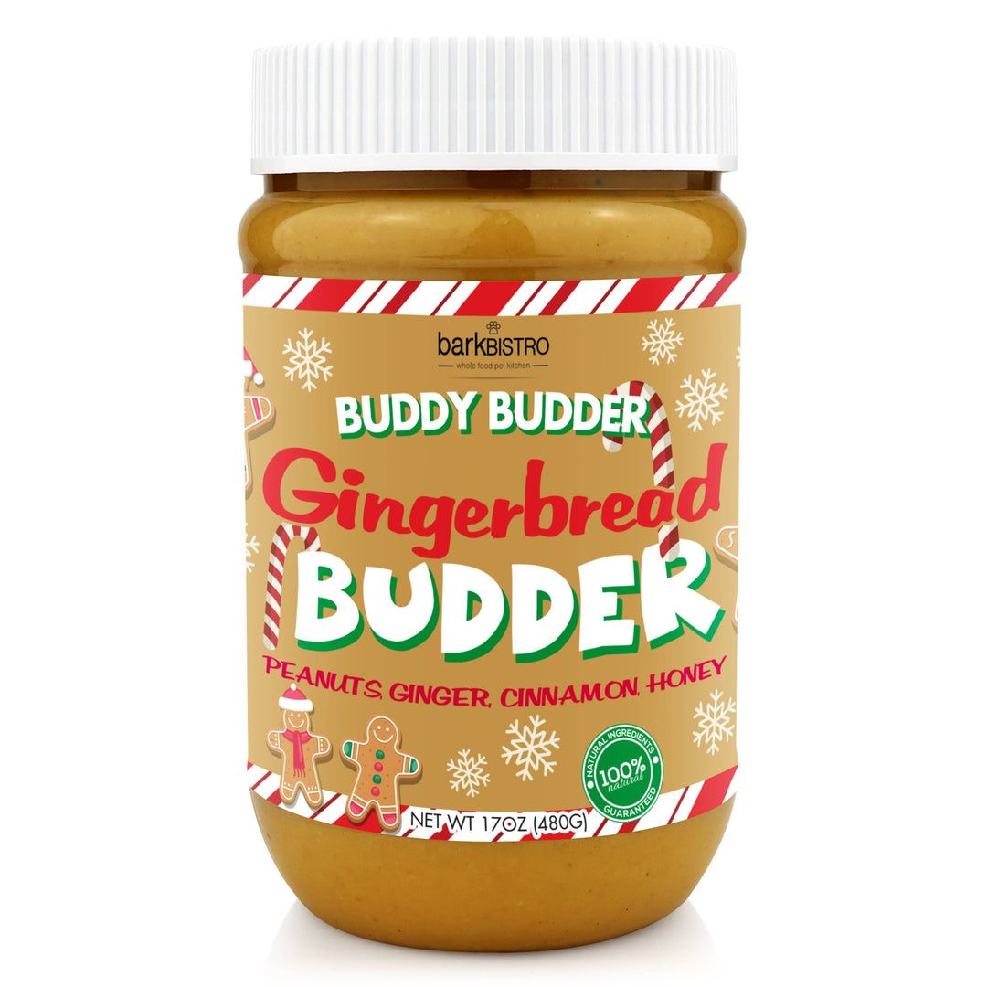 Dog Peanut Butter - Holiday Gingerbread Budder (17 oz Jar)