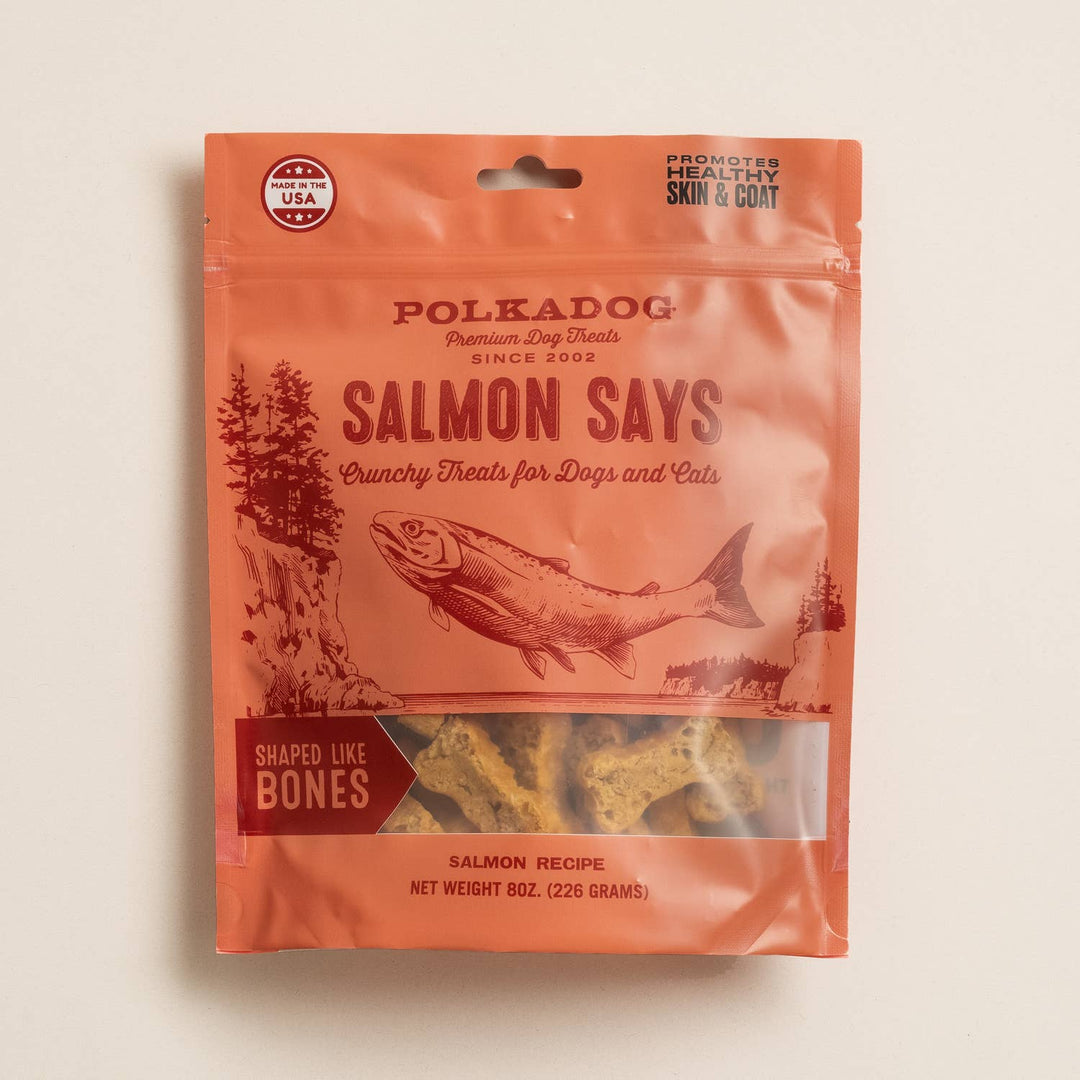 Salmon Says Crunchy Bones for Dogs & Cats (8oz)
