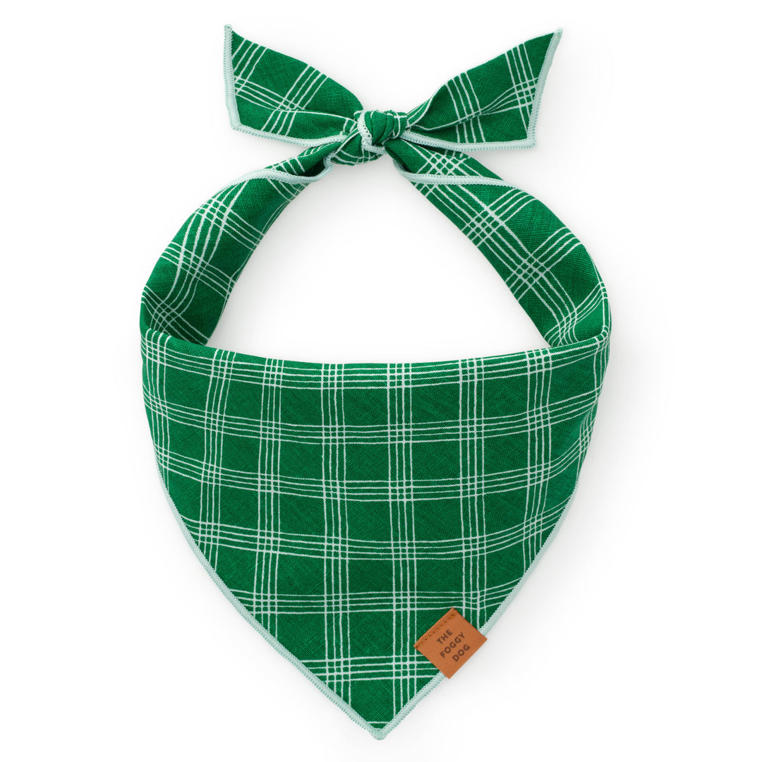 Emerald Plaid St. Patrick's Day Bandana